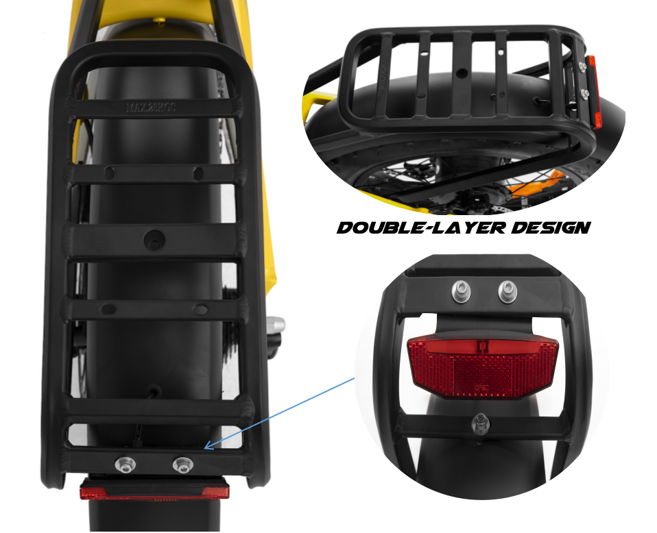double layer rear rack for sobowo ebike