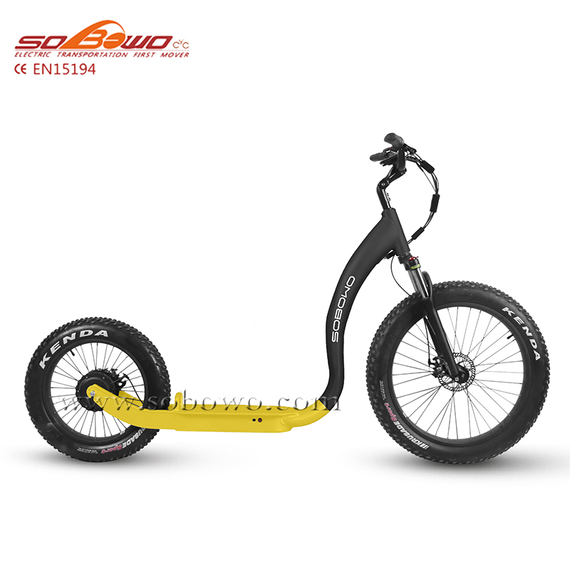 SOBOWO S78 Tyranno 750W Powerful Hub Motor with Hidden Battery Fat Tyre Off Road Electric Scooter