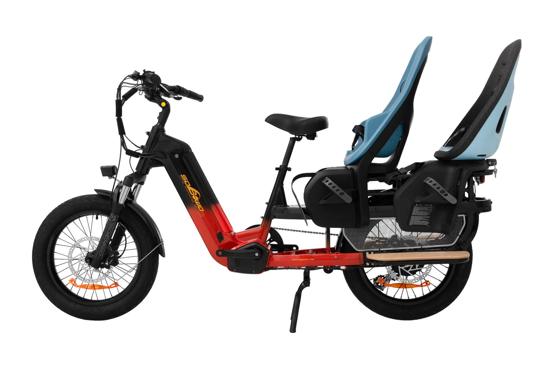 sobowo electric cargo bike Sienna with two seats