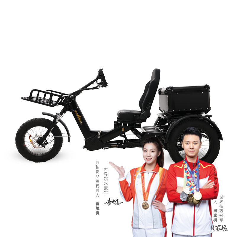1000W 60Ah Semi-Recumbent Electric Tricycle - Sobowo Mike Destroyer 
