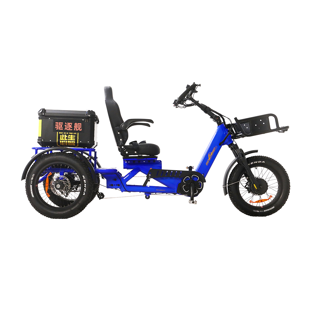 1750W 60Ah Semi-Recumbent Electric Tricycle - Sobowo Mike Destroyer 
