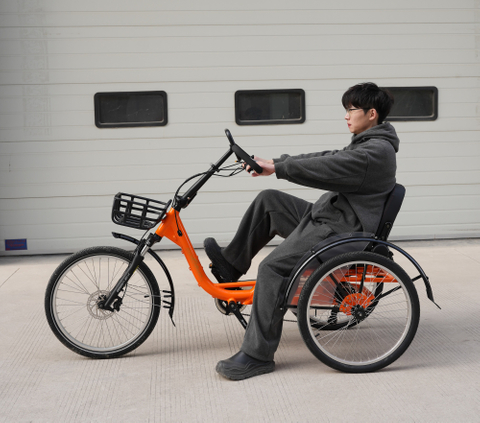 Factory Frigate Human-powered Tricycle Capable of Carrying Goods